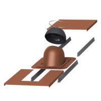 Vilpe Piippu №1 проходной элемент c окантовкой кирпичный 742429