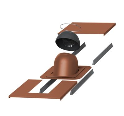 Vilpe Piippu №1 проходной элемент c окантовкой кирпичный 742429