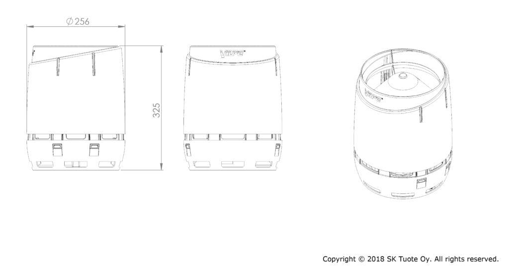 Vilpe колпак 160 Flow схема