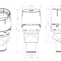 Vilpe 200P IS 500 FLOW XL вентвыход схема