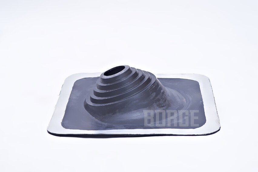 Проходка кровельная BORGE угловая №1 D75х200мм черный