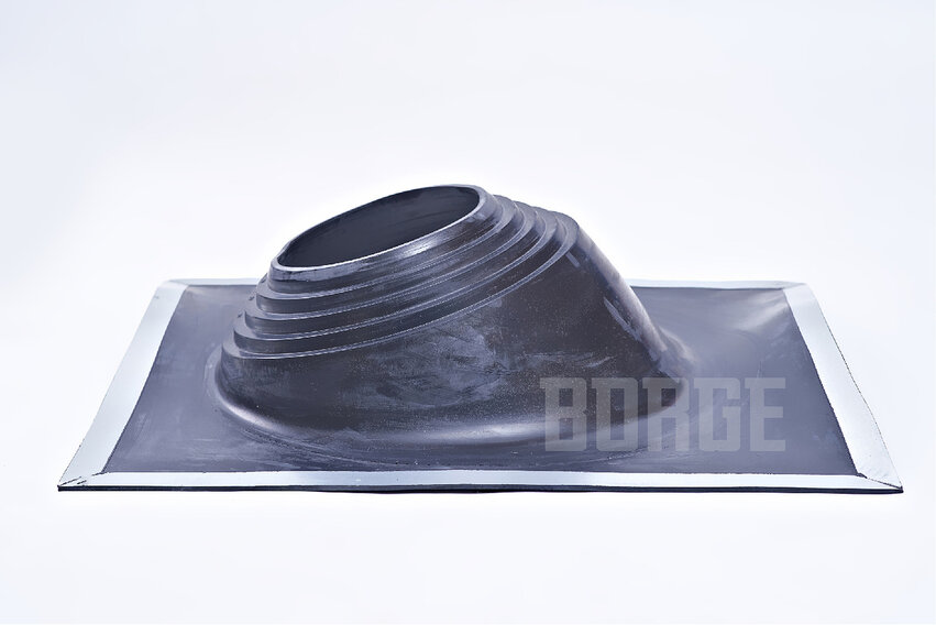 Проходка кровельная BORGE угловая №3 D280х460 мм черный