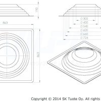 Уплотнитель Vilpe Roofseal Maxi 330-660 71719 схема