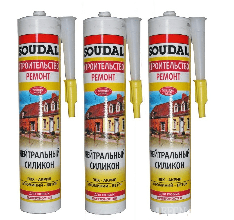 Soudal нейтральный силикон для ПВХ