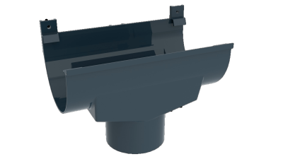 Ruplast Воронка водосточная 125 графитовый