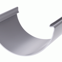 соединитель желоба пластмо серый