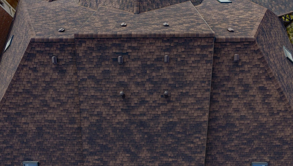 Katepal Ambient тёмная охра на кровле