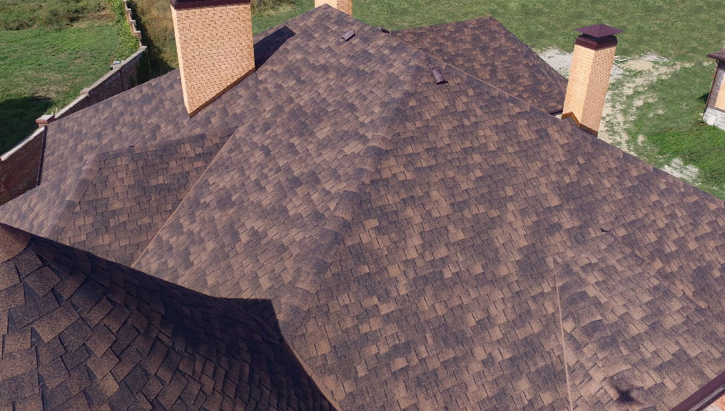 Katepal Ambient тёмная охра на кровле