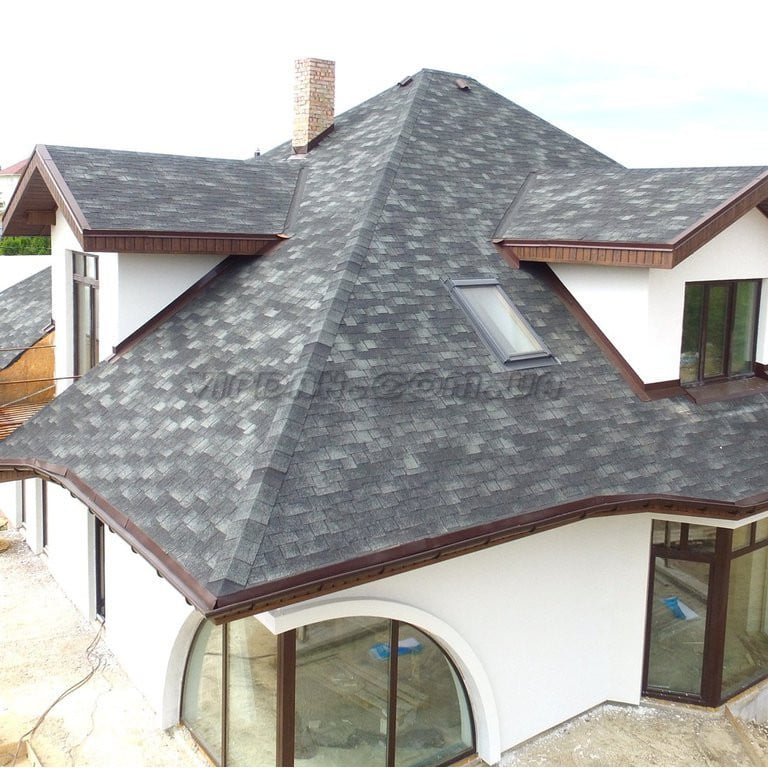 Katepal ambient_serebristyy_korall на кровле