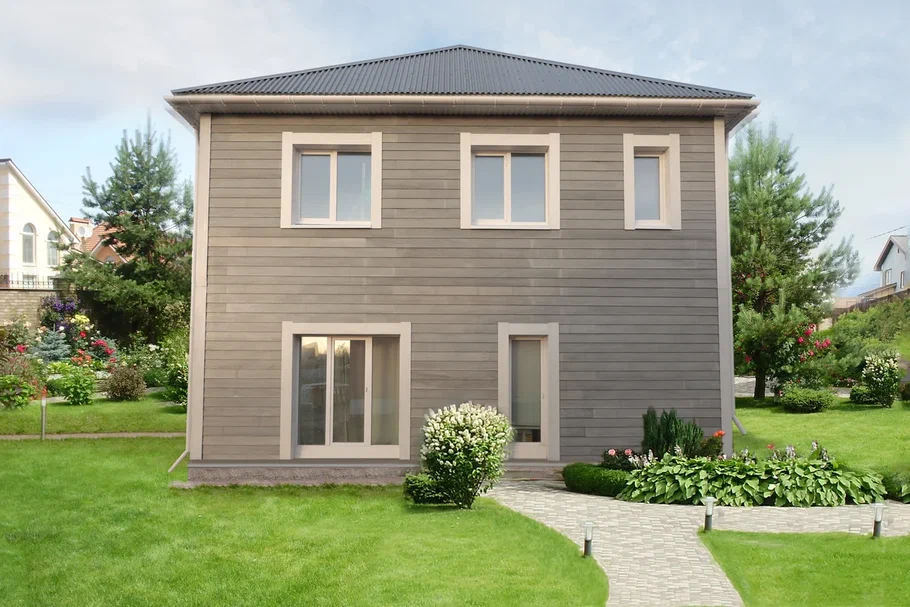 Фибратек фиброцементная панель серая