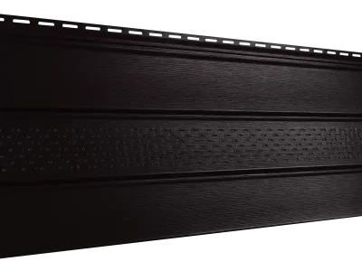 Софит Ю-пласт темно-коричневый с перфорацией